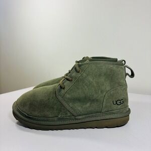 UGG Big Kids‎ Neumel II Boot Suede Lace Up 1017320K Green Moss Kid 3 /Women 5